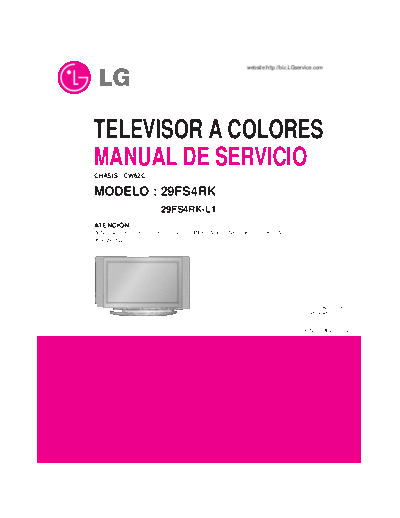 LG LG+29FS4RK+Chassis+CW62C  LG LCD 29FS4RK-L1 Chassis CW62C LG+29FS4RK+Chassis+CW62C.pdf