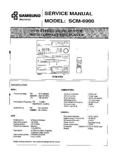 Samsung SCM6900 SB 1275472399  Samsung Audio SCM-6900 SCM6900_SB_1275472399.pdf