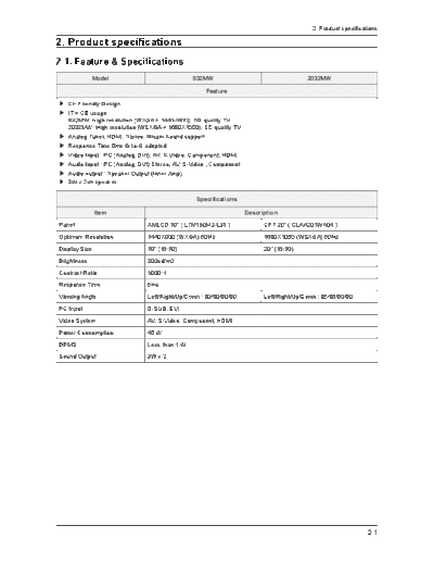 Samsung Product Specification  Samsung LCD TV 932MW_2032MW_LS19_20PMA Product Specification.pdf