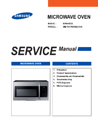 Samsung ME16H702SEW AA 140123  Samsung Microwave ME16H702SES_AA ME16H702SEW_AA_140123.pdf