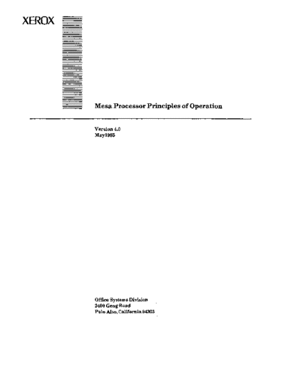 xerox Mesa Processor Principles of Operation Version 4.0 May85  xerox mesa princ_ops Mesa_Processor_Principles_of_Operation_Version_4.0_May85.pdf