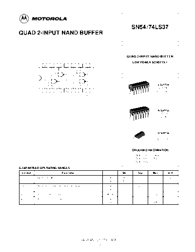 datasheets 74ls37  . Electronic Components Datasheets Various datasheets 74ls37.pdf
