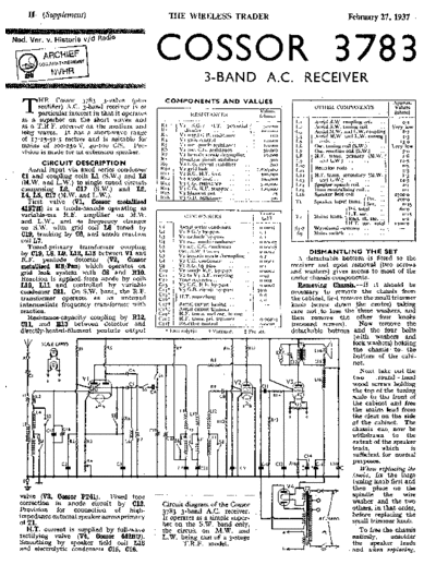 COSSOR 3783  . Rare and Ancient Equipment COSSOR 3783 Cossor_3783.pdf