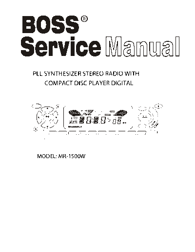 BOSS boss mr1500w sm  . Rare and Ancient Equipment BOSS MR1500W boss_mr1500w_sm.pdf