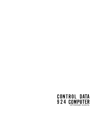 cdc 168B CDC 924 Reference Manual Oct62  . Rare and Ancient Equipment cdc 924 168B_CDC_924_Reference_Manual_Oct62.pdf
