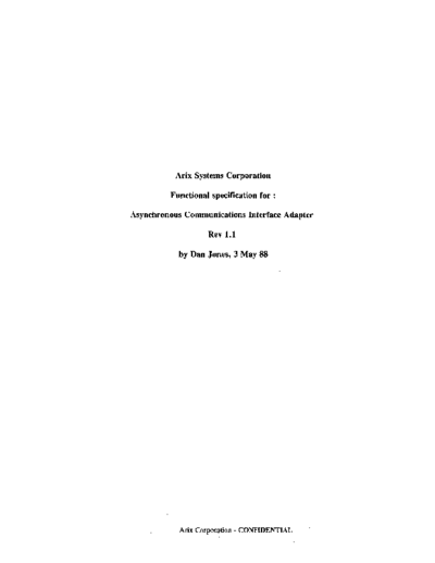 arete_arix Asynchronous Communications Interface Adapter Spec May88 . Rare and Ancient Equipment arete_arix a3000 Asynchronous_Communications_Interface_Adapter_Spec_May88.pdf