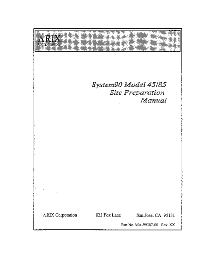 arete_arix MA-99387-00 System90 Model 45 85 Site Preparation Manual Jan90 . Rare and Ancient Equipment arete_arix s90 MA-99387-00_System90_Model_45_85_Site_Preparation_Manual_Jan90.pdf