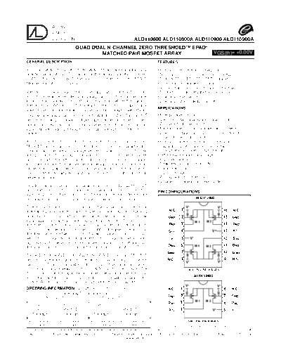 ALD 110800  110800a  110900  110900a  . Electronic Components Datasheets Active components Transistors ALD ald110800_ald110800a_ald110900_ald110900a.pdf