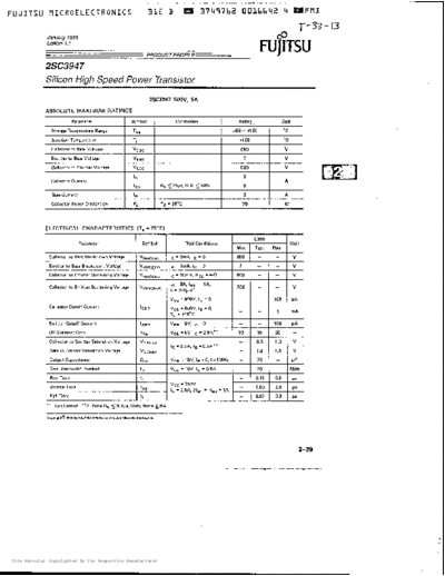 Fuji 2sc3947  . Electronic Components Datasheets Active components Transistors Fuji 2sc3947.pdf