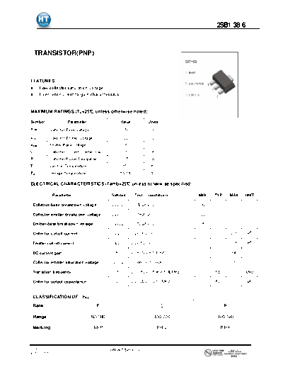 HT Semiconductor 2sb1386  . Electronic Components Datasheets Active components Transistors HT Semiconductor 2sb1386.pdf