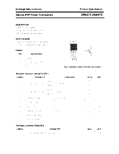 Inchange Semiconductor 2n6475 2n6476  . Electronic Components Datasheets Active components Transistors Inchange Semiconductor 2n6475_2n6476.pdf