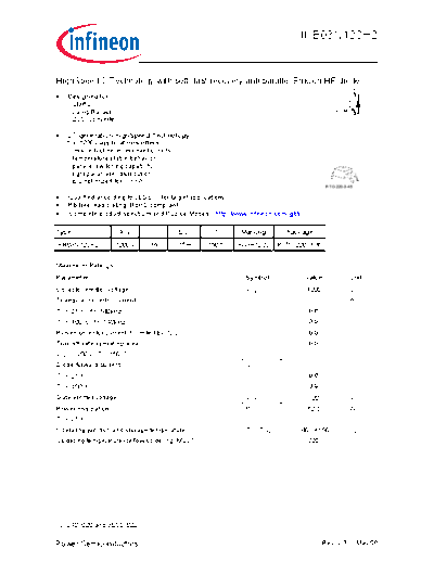 Infineon ikb03n120h2 rev2 3  . Electronic Components Datasheets Active components Transistors Infineon ikb03n120h2_rev2_3.pdf