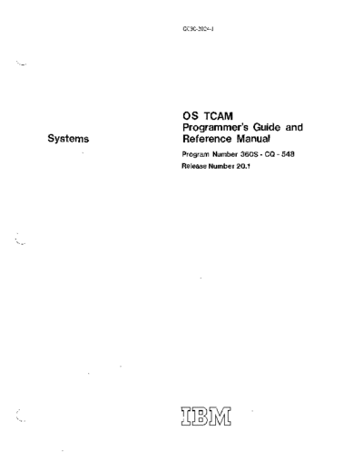 IBM GC30-2024-1_OS_TCAM_Programmers_Guide_and_Reference_Manual_Rel_20.1_Sep71  IBM 360 os tcam GC30-2024-1_OS_TCAM_Programmers_Guide_and_Reference_Manual_Rel_20.1_Sep71.pdf