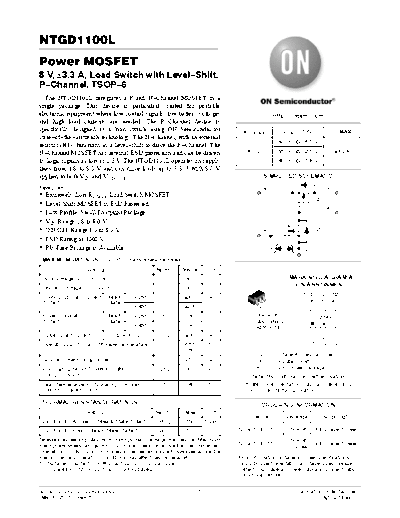 ON Semiconductor ntgd1100l  . Electronic Components Datasheets Active components Transistors ON Semiconductor ntgd1100l.pdf