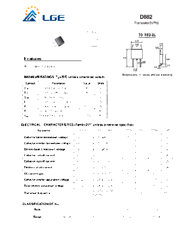 LGE d882 to-252-2l  . Electronic Components Datasheets Active components Transistors LGE d882_to-252-2l.pdf