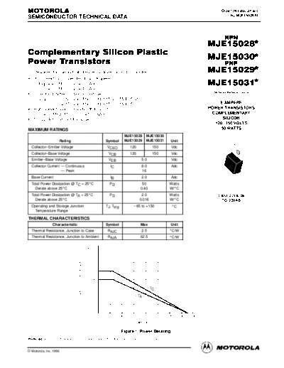 Motorola mje15028-31  . Electronic Components Datasheets Active components Transistors Motorola mje15028-31.pdf