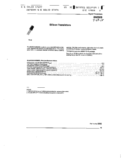 NO 2n2926  . Electronic Components Datasheets Active components Transistors NO 2n2926.pdf