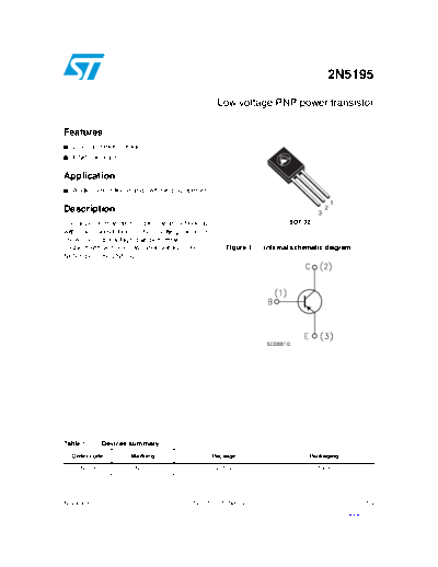 ST 2n5195  . Electronic Components Datasheets Active components Transistors ST 2n5195.pdf