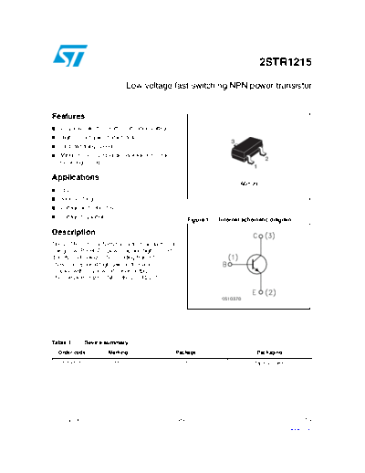 ST 2str1215  . Electronic Components Datasheets Active components Transistors ST 2str1215.pdf