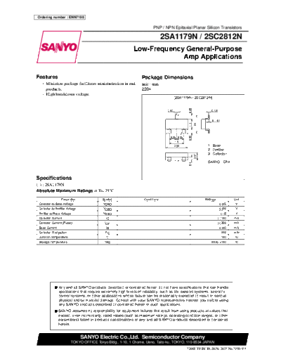 Sanyo 2sc2812n  . Electronic Components Datasheets Active components Transistors Sanyo 2sc2812n.pdf