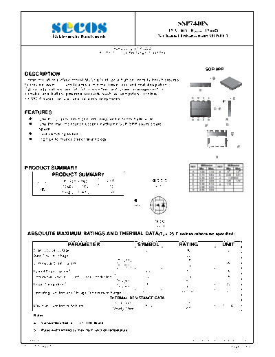 Secos ssp7440n  . Electronic Components Datasheets Active components Transistors Secos ssp7440n.pdf