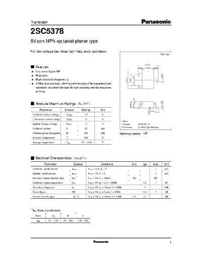 Panasonic 2sc5378 e  . Electronic Components Datasheets Active components Transistors Panasonic 2sc5378_e.pdf