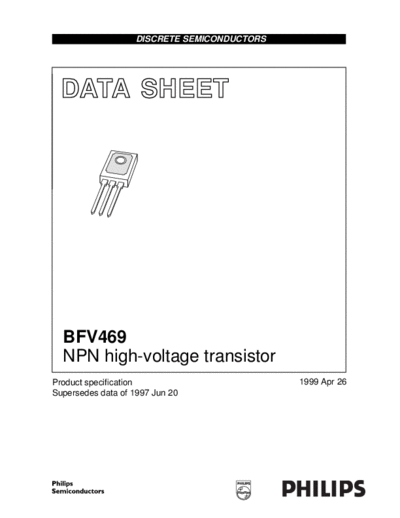Philips bfv469 2  . Electronic Components Datasheets Active components Transistors Philips bfv469_2.pdf