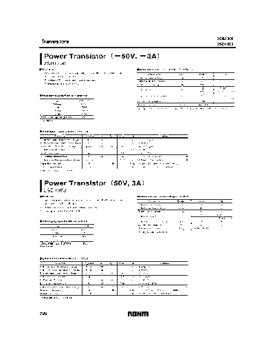 Rohm 2sb1308  . Electronic Components Datasheets Active components Transistors Rohm 2sb1308.pdf