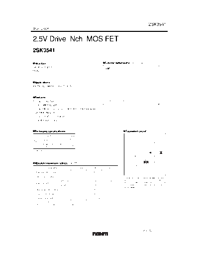 Rohm 2sk3541  . Electronic Components Datasheets Active components Transistors Rohm 2sk3541.pdf