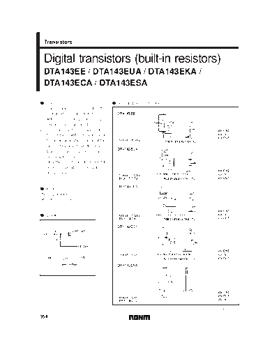 Rohm dta143ee-eua-eka-eca 13 sot416 323 346 23 . Electronic Components Datasheets Active components Transistors Rohm dta143ee-eua-eka-eca_13_sot416_323_346_23.pdf