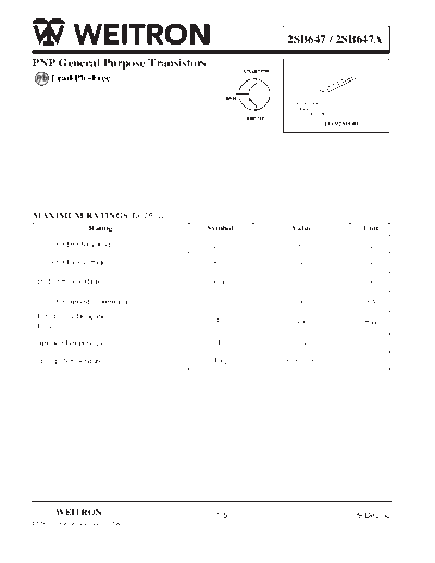 Wietron 2sb647 a  . Electronic Components Datasheets Active components Transistors Wietron 2sb647_a.pdf