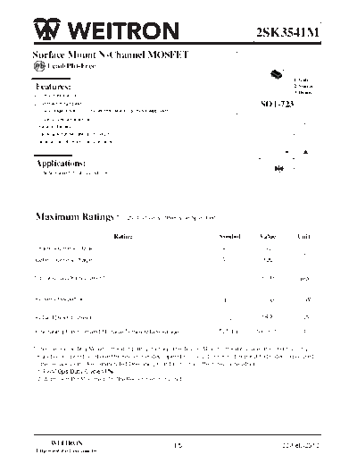 Wietron 2sk3541m  . Electronic Components Datasheets Active components Transistors Wietron 2sk3541m.pdf