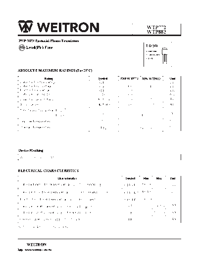 Wietron wtp772-ecb  . Electronic Components Datasheets Active components Transistors Wietron wtp772-ecb.pdf