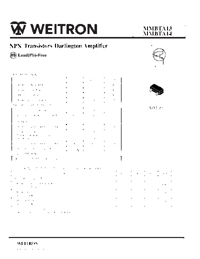 Wietron mmbta13-14  . Electronic Components Datasheets Active components Transistors Wietron mmbta13-14.pdf