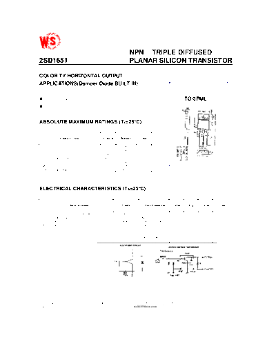 WingShing 2sd1651  . Electronic Components Datasheets Active components Transistors WingShing 2sd1651.pdf