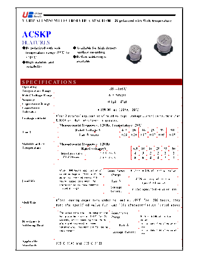 UB [United Benefit] UB [smd] ACSKP Series  . Electronic Components Datasheets Passive components capacitors UB [United Benefit] UB [smd] ACSKP Series.pdf