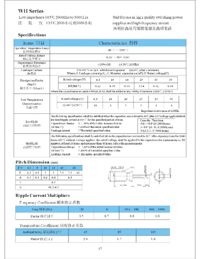CS [12 Kuang Jin] CS (12 Kuang Jin) [radial] WH series  . Electronic Components Datasheets Passive components capacitors CS [12 Kuang Jin] CS (12 Kuang Jin) [radial] WH series.pdf