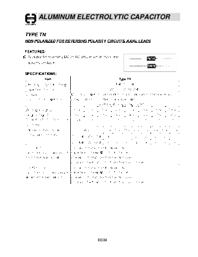 Cosonic ec34  . Electronic Components Datasheets Passive components capacitors Cosonic ec34.pdf