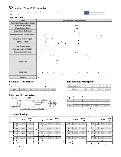 Acon [radial thru-hole] NS Series  . Electronic Components Datasheets Passive components capacitors Acon Acon [radial thru-hole] NS Series.pdf