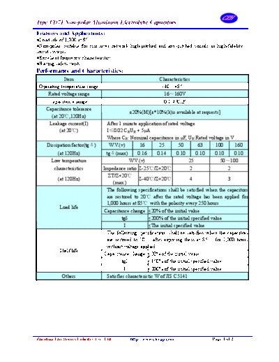 Elecap [radial thru-hole] CD71 Series  . Electronic Components Datasheets Passive components capacitors Elecap Elecap [radial thru-hole] CD71 Series.pdf