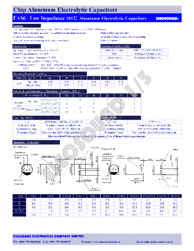 Elecsound [SMD] EAS6 Series  . Electronic Components Datasheets Passive components capacitors Elecsound Elecsound [SMD] EAS6 Series.pdf