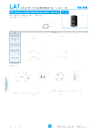 Elna [snap-in] LAT Series  . Electronic Components Datasheets Passive components capacitors Elna Elna [snap-in] LAT Series.pdf