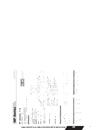 Junzl [non-polar radial] NP Series  . Electronic Components Datasheets Passive components capacitors Junzl Junzl [non-polar radial] NP Series.pdf