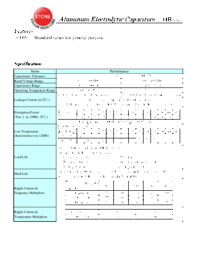 Stone HR  . Electronic Components Datasheets Passive components capacitors Stone HR.pdf