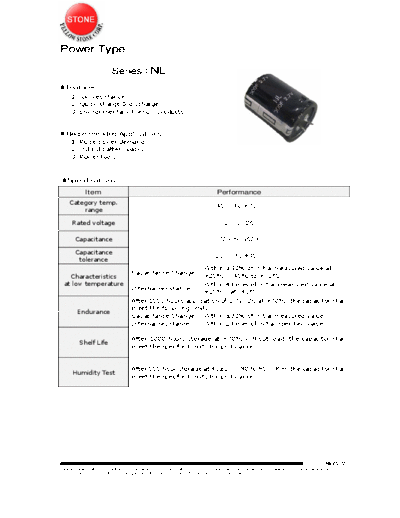 Stone p6-NL  . Electronic Components Datasheets Passive components capacitors Stone p6-NL.pdf