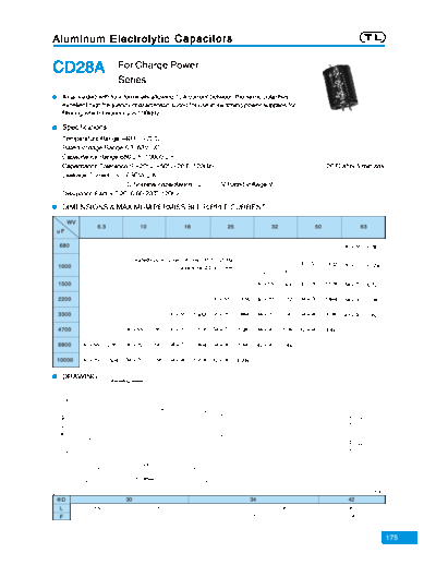 TL [Jiangxi Telexon] TL (2006)  [lug-terminal] CD28A Series  . Electronic Components Datasheets Passive components capacitors TL [Jiangxi Telexon] TL (2006)  [lug-terminal] CD28A Series.pdf