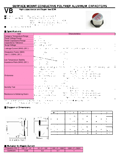 Teapo [polymer smd] VB Series  . Electronic Components Datasheets Passive components capacitors Teapo Teapo [polymer smd] VB Series.pdf