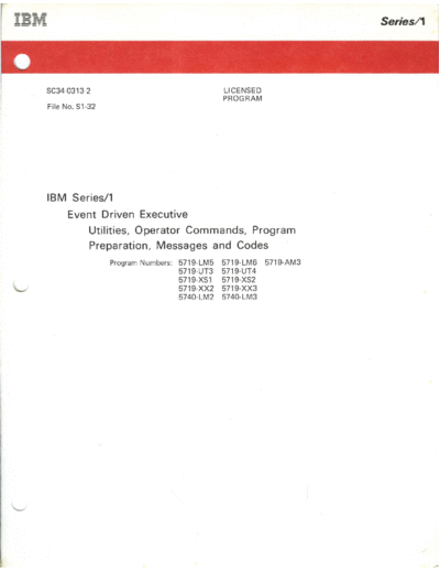 IBM SC34-0313-2 EDX Utilities Operator Commands Program Preparation Messages and Codes Apr80  IBM series1 edx 2.0_Apr80 SC34-0313-2_EDX_Utilities_Operator_Commands_Program_Preparation_Messages_and_Codes_Apr80.pdf