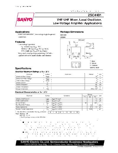 2 22sc4401  . Electronic Components Datasheets Various datasheets 2 22sc4401.pdf
