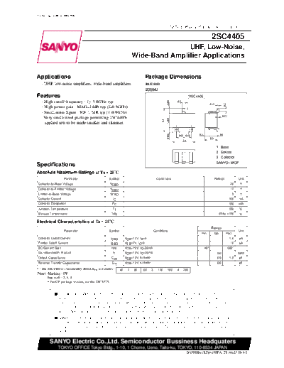 2 22sc4405  . Electronic Components Datasheets Various datasheets 2 22sc4405.pdf